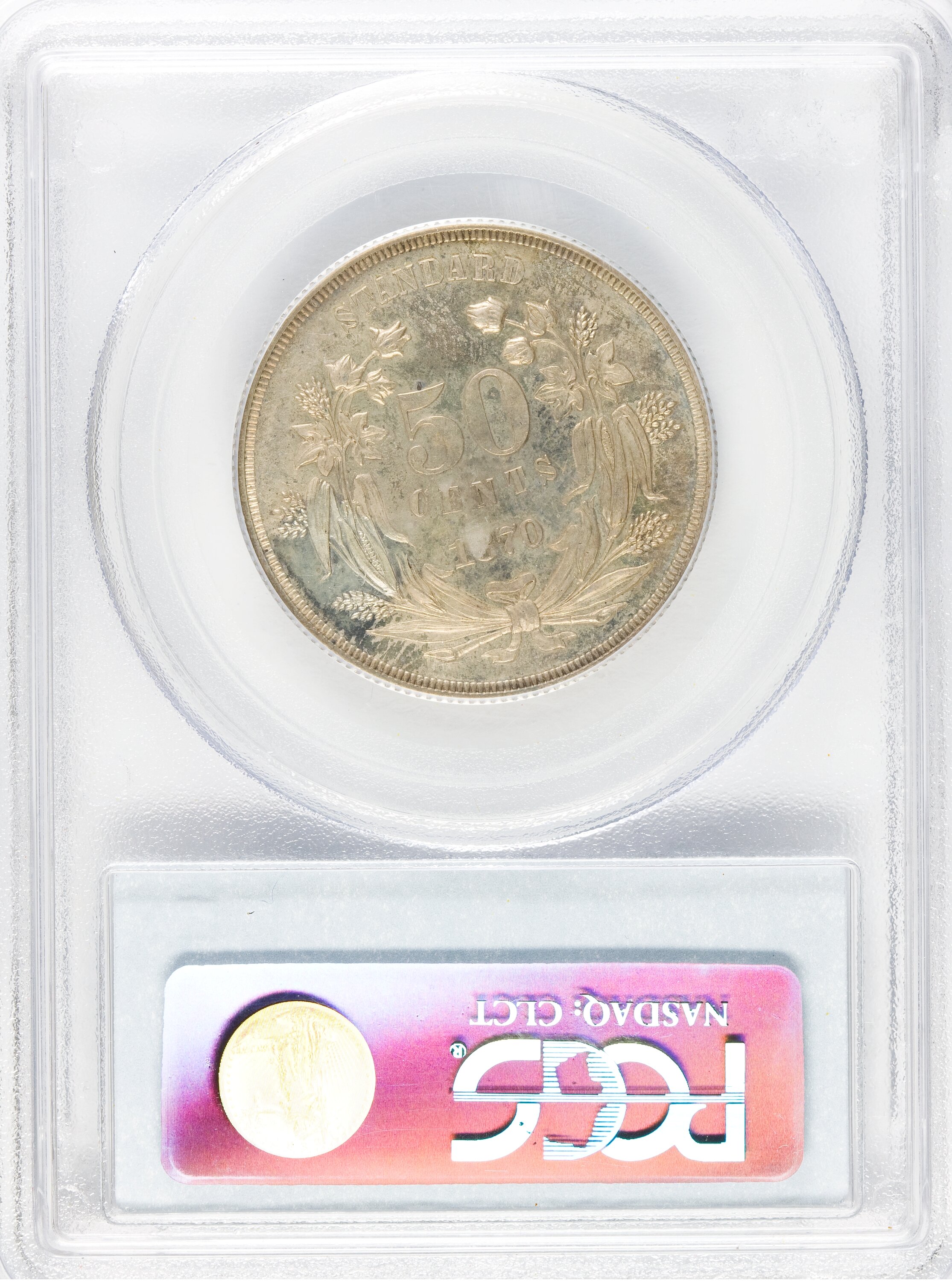 image for: 1870 50C Standard Silver Half Dollar, Judd-957, Pollock-1108, R.5, PR62 PCGS....