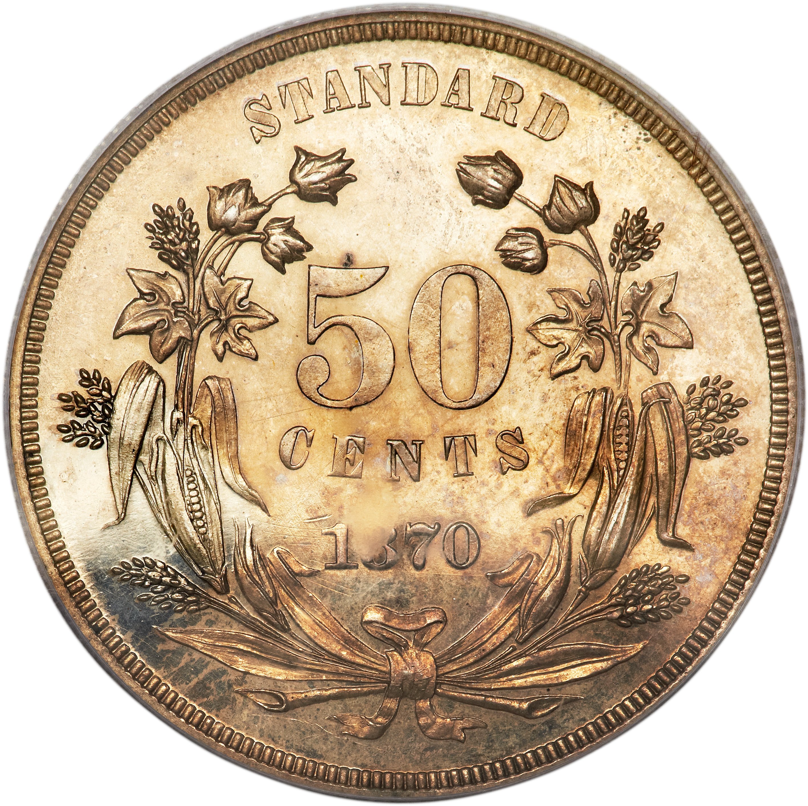 image for: 1870 50C Standard Silver Half Dollar, Judd-957, Pollock-1108, R.5, PR62 PCGS....