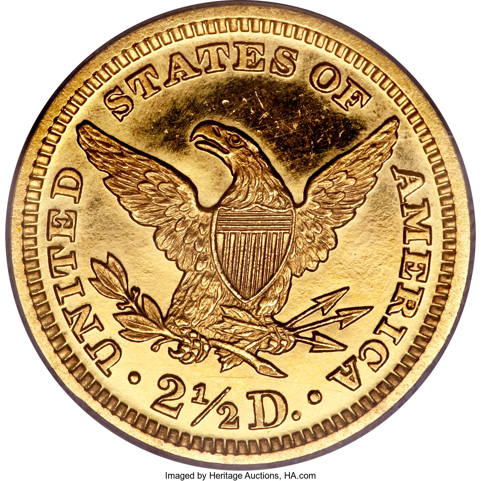 image for: 1889 $2 1/2 PR63 Cameo PCGS....