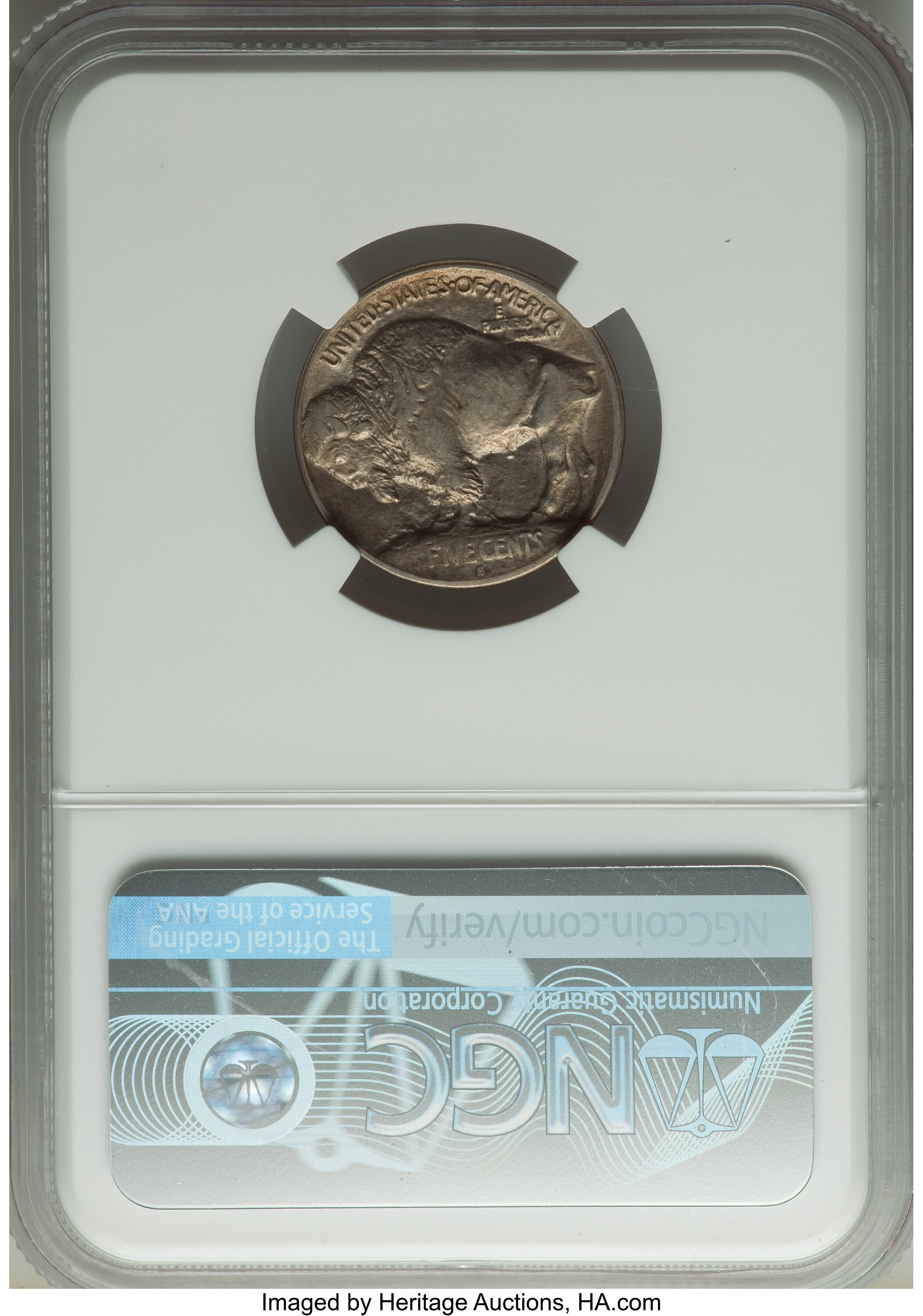 1913-S 5c Buffalo, Type 1 AU53 thumbnail 2