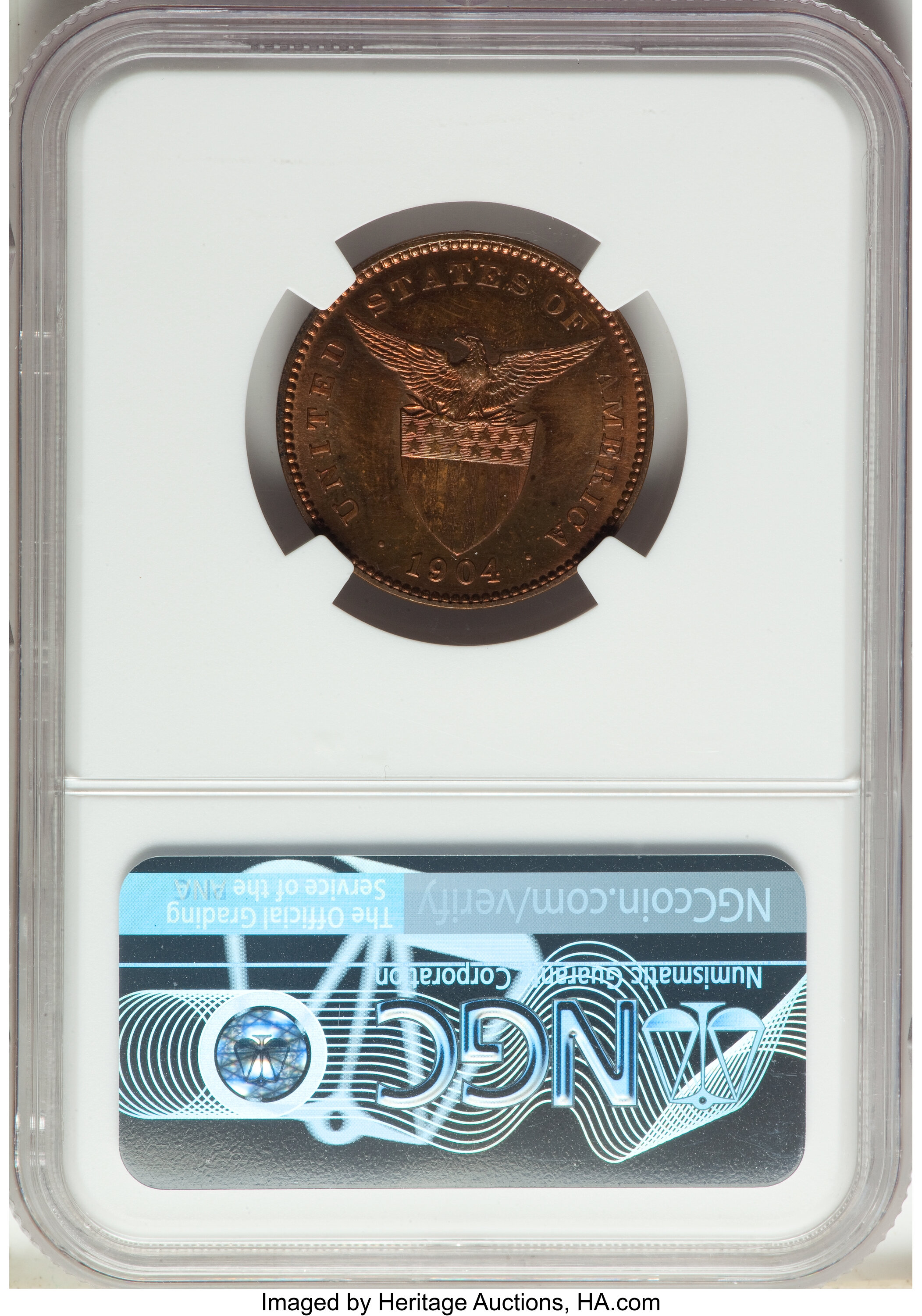 image for: 1904 1C PR64 Red and Brown NGC. NGC Census: (0/0). PCGS Population: (15/16). CDN: $200 Whsle. Bid for NGC/PCGS PR64....