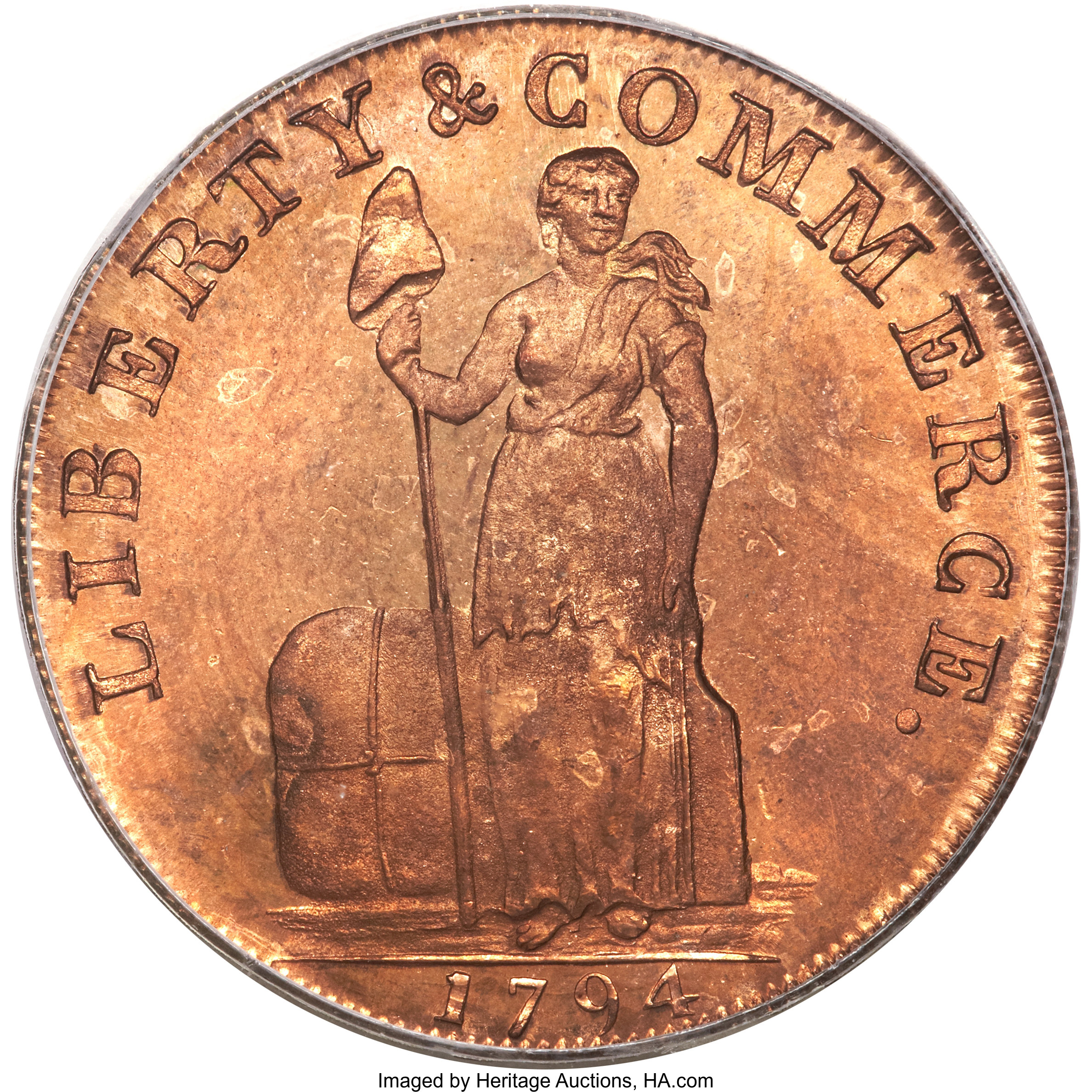 1794 Cent Talbot, Allum & Lee, NEW YORK MS RD