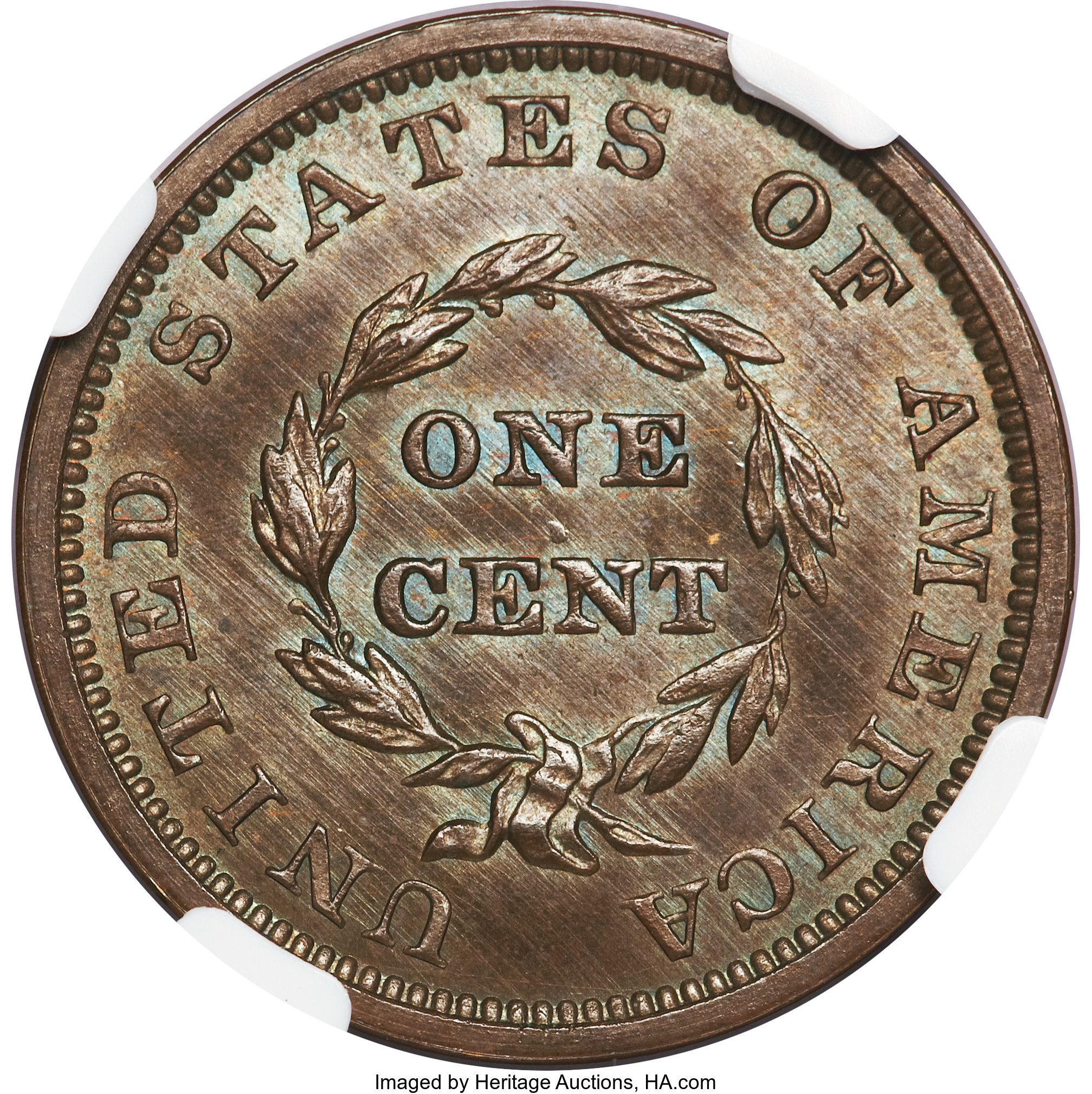 image for: 1855 P1C Flying Eagle Cent, Judd-173, Pollock-198, Low R.7, PR64 Brown NGC....