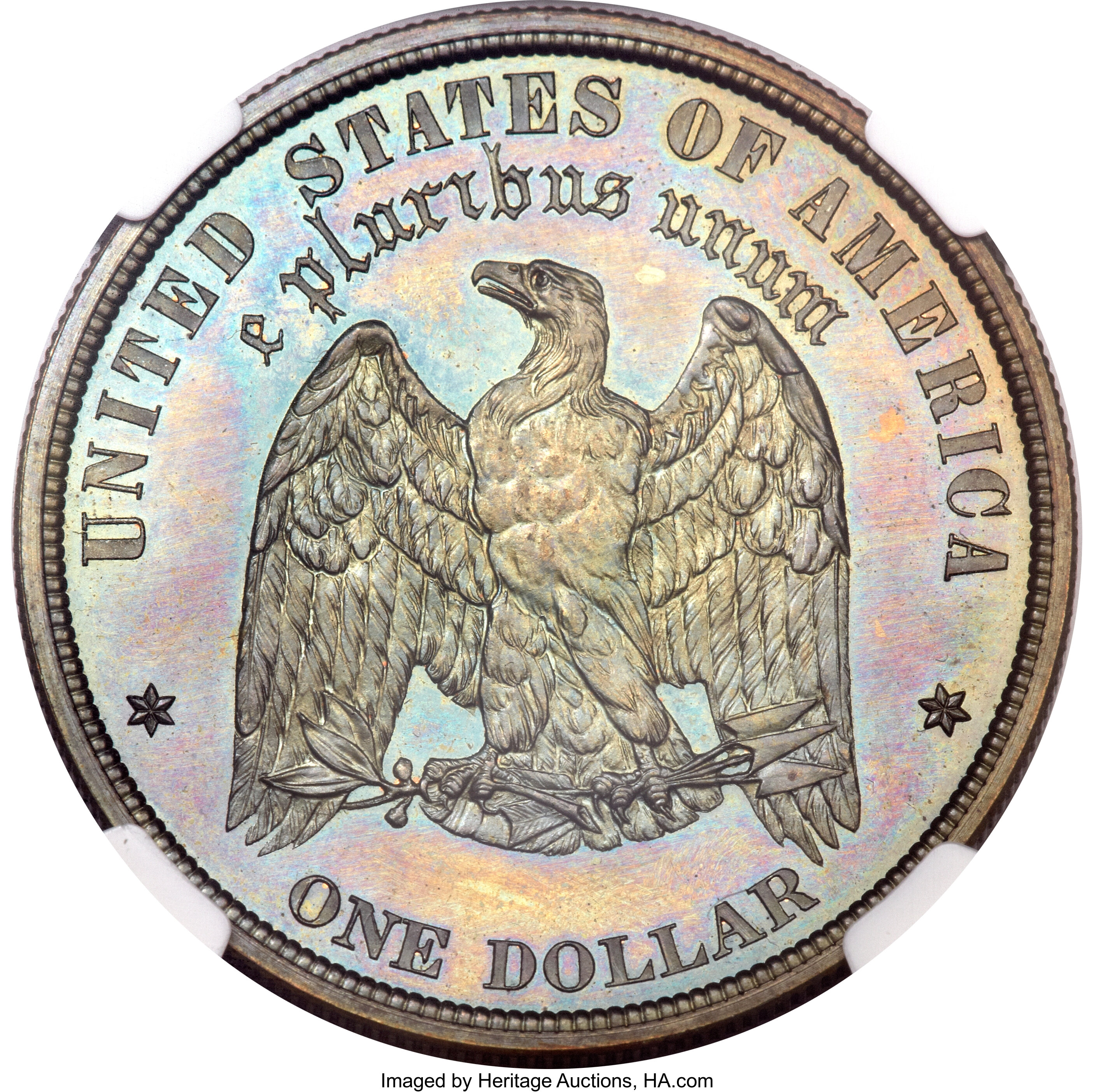 image for: 1878 $1 Dollar, Judd-1555, Pollock-1734, R.7--Spot Removals--NGC. Unc Details....