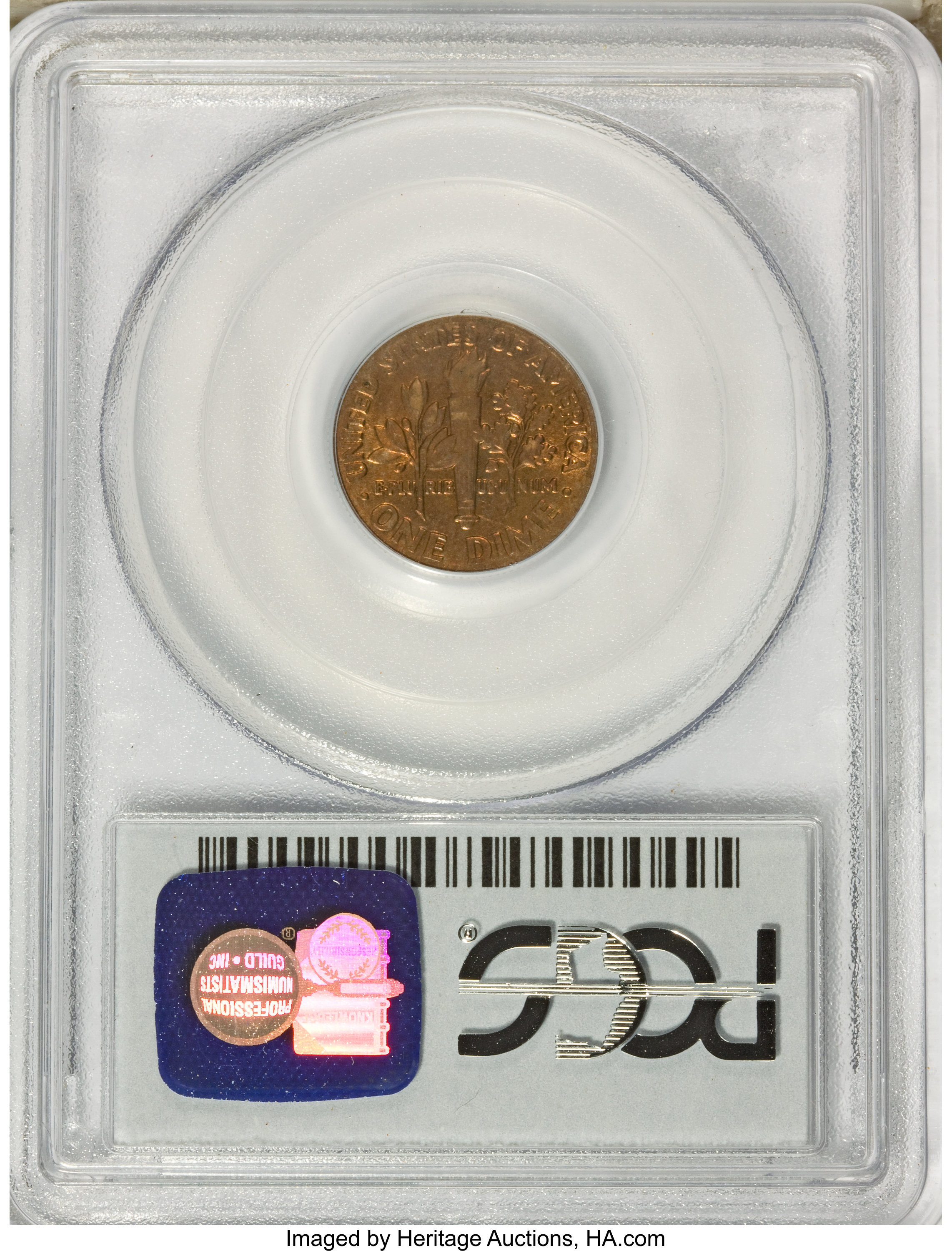 image for: 2000-P 10C Roosevelt Dimes Reverse Clad Layer Missing MS64 PCGS. PCGS Population (6/143). NGC Census: (1/9).  Numismedia Ws...