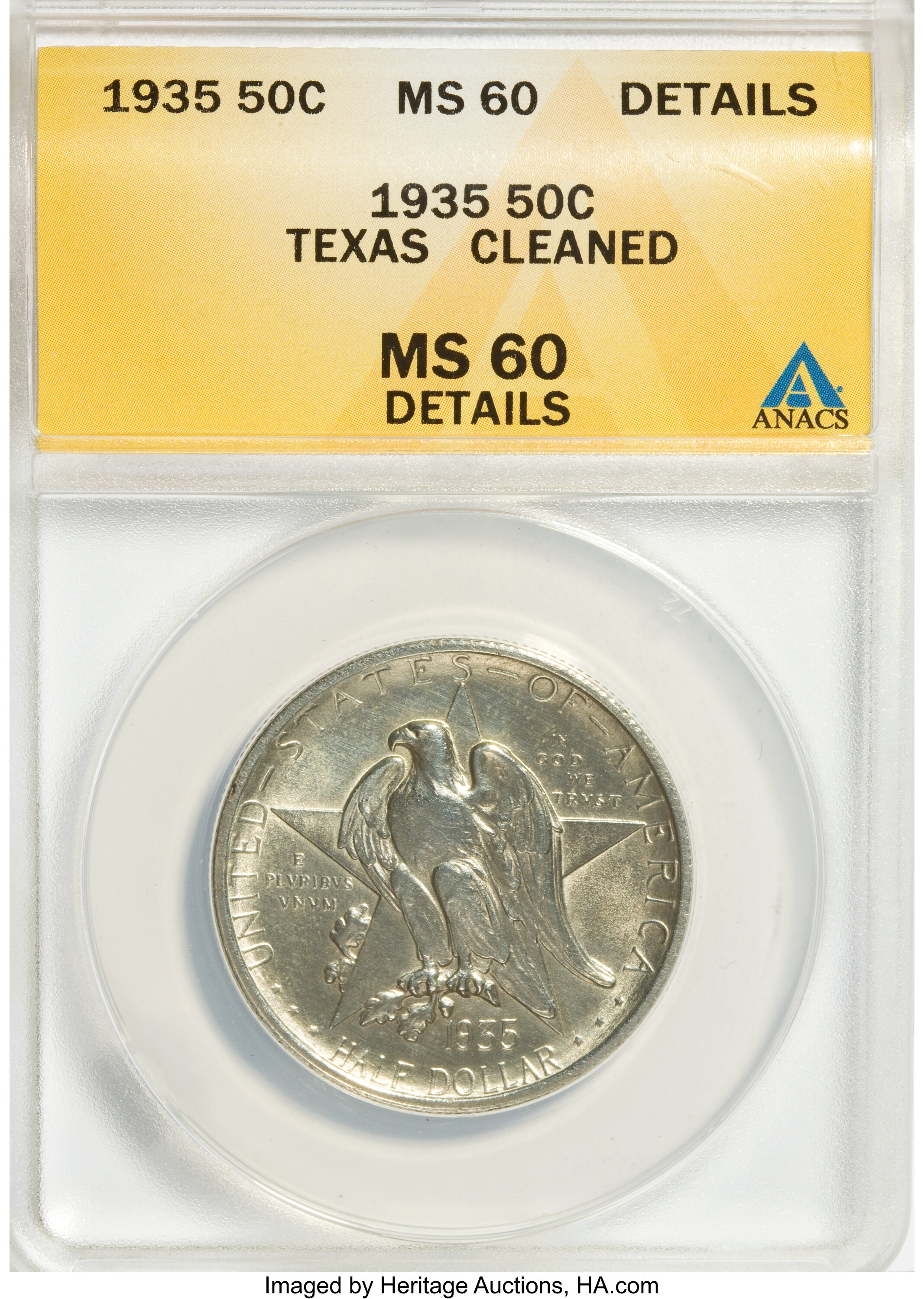 1935 50c Texas AU55 thumbnail 5