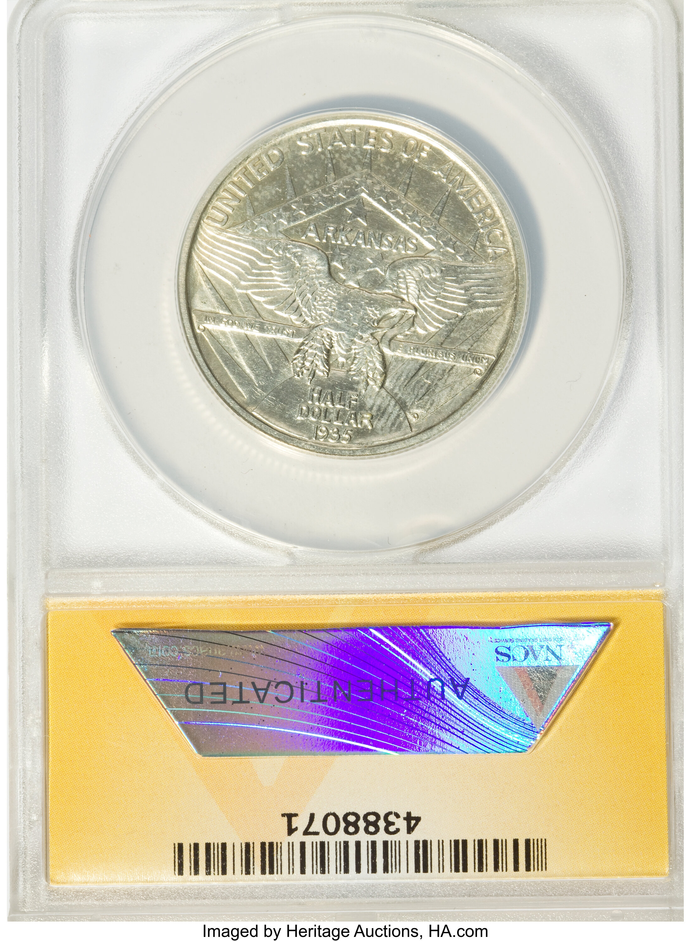 1935-D 50c Arkansas XF40 thumbnail 2