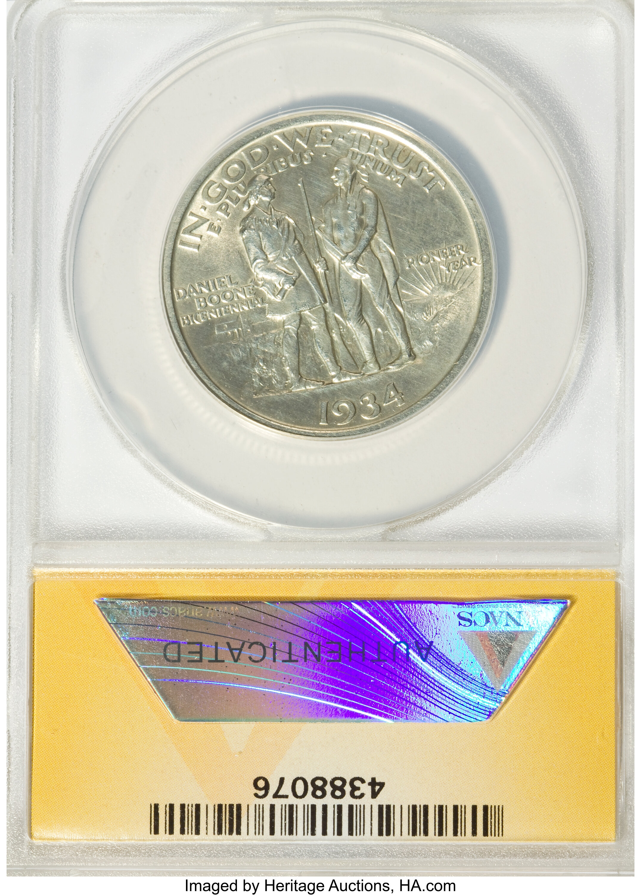 1934 50c Boone XF45 CAC thumbnail 6