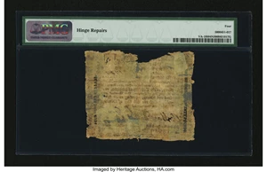image for: Virginia October 16, 1780 $400 PMG Good 4 Net....