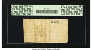 image for: Georgia 1777 $5 PCGS Very Fine 25....