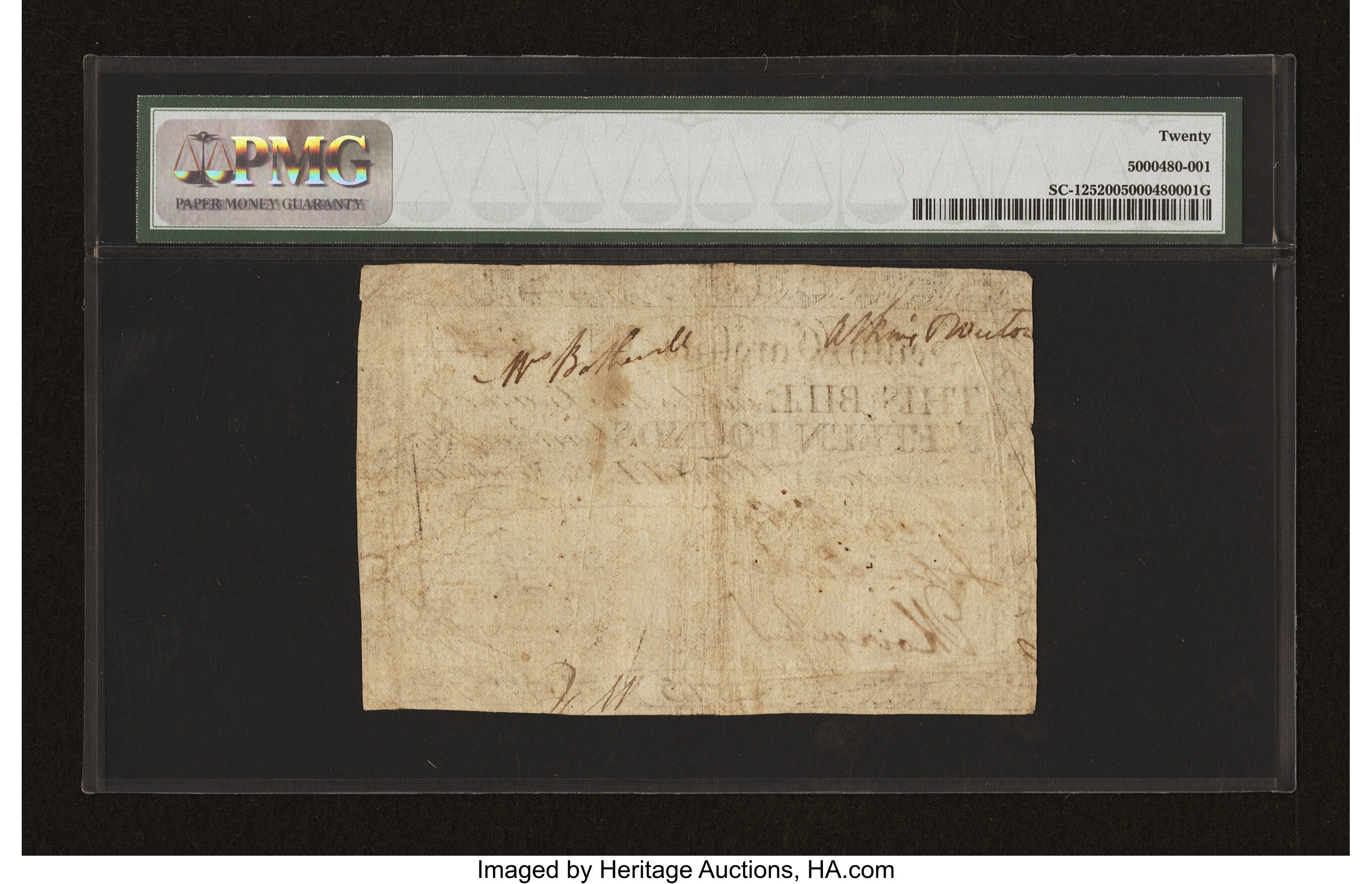 image for: South Carolina March 6, 1776 £15 PMG Very Fine 20....