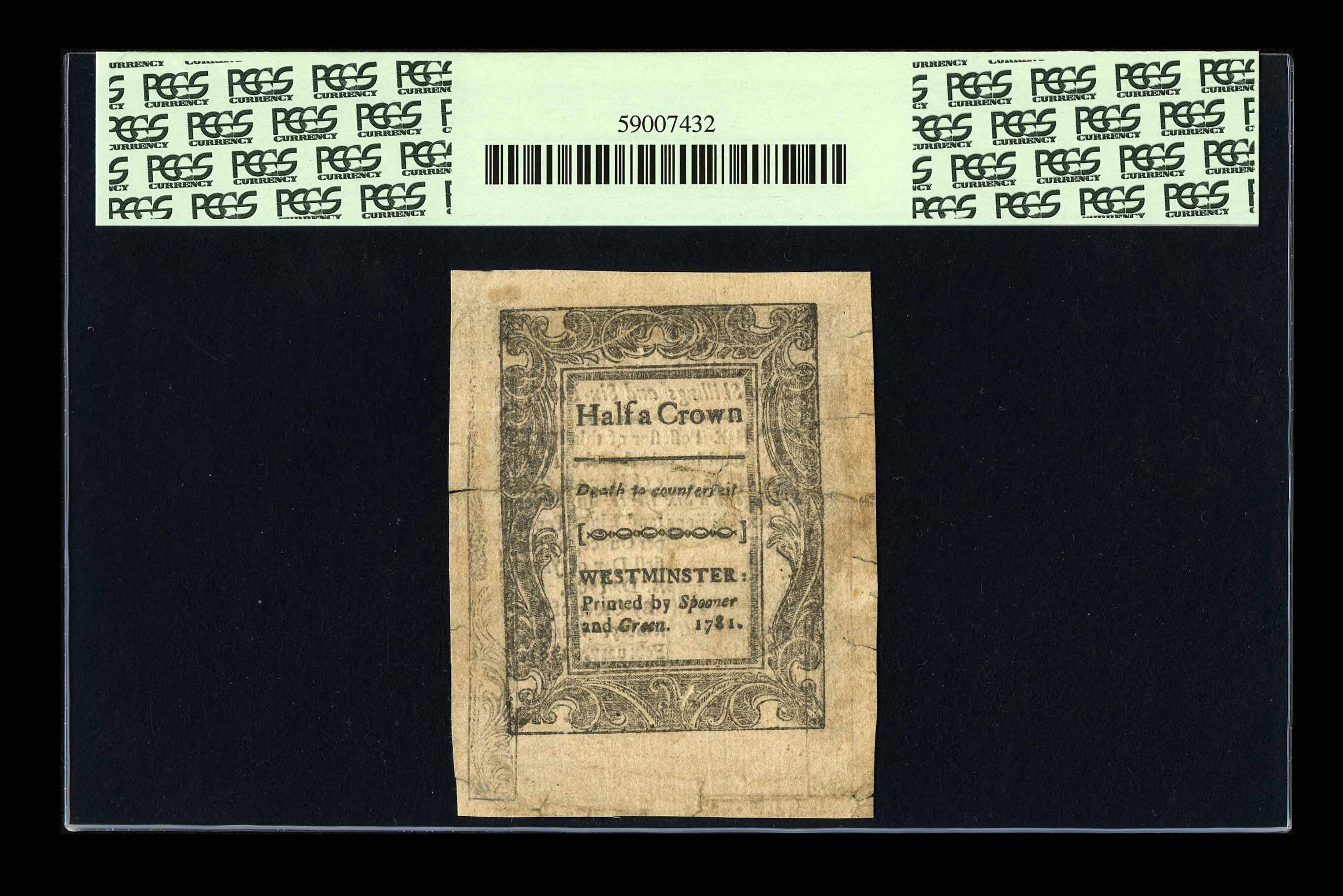 image for: Vermont February 1781 2s6d PCGS Apparent Very Fine 30....