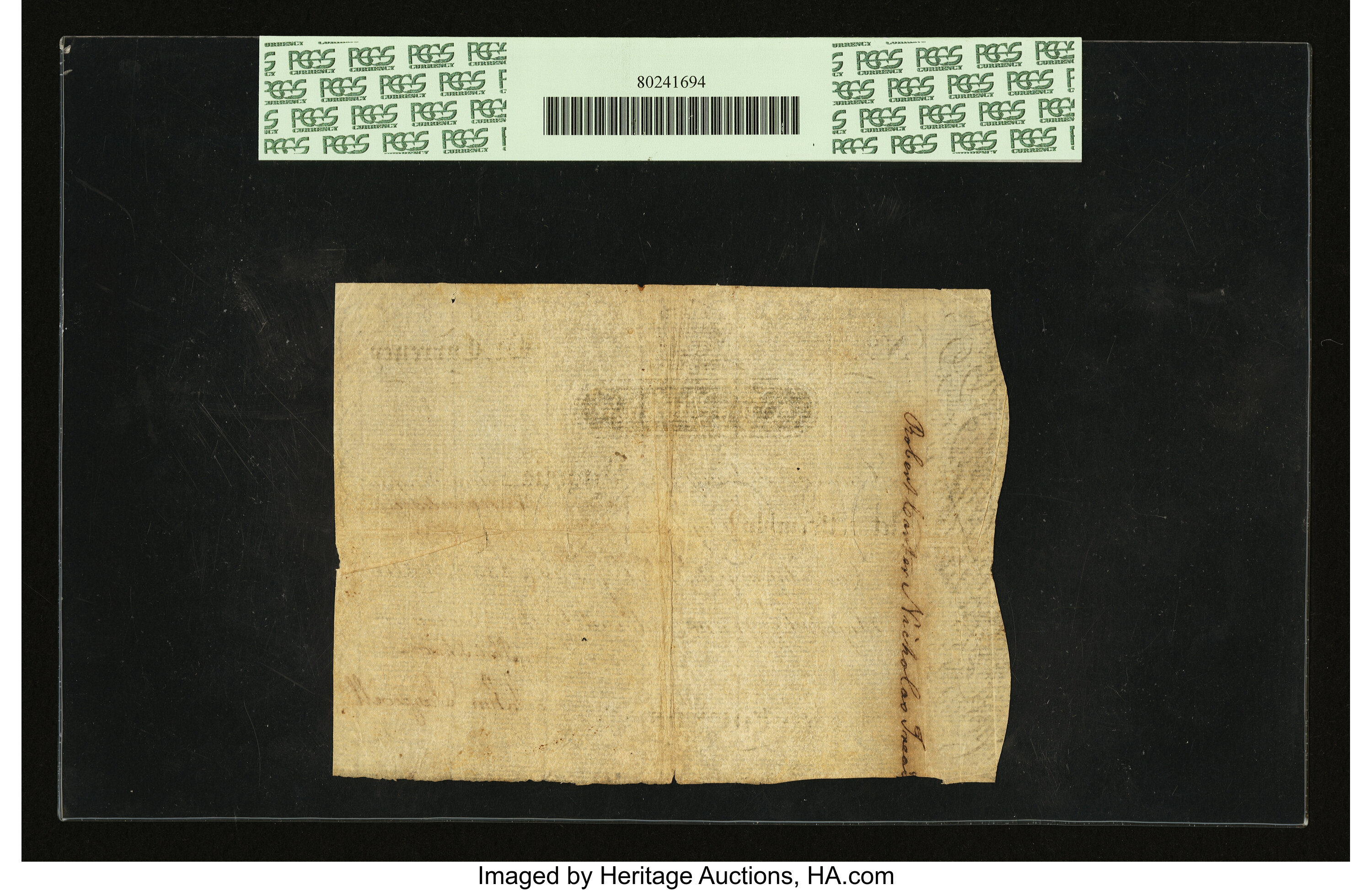 image for: Virginia July 17, 1775 £2 PCGS Very Fine 30....