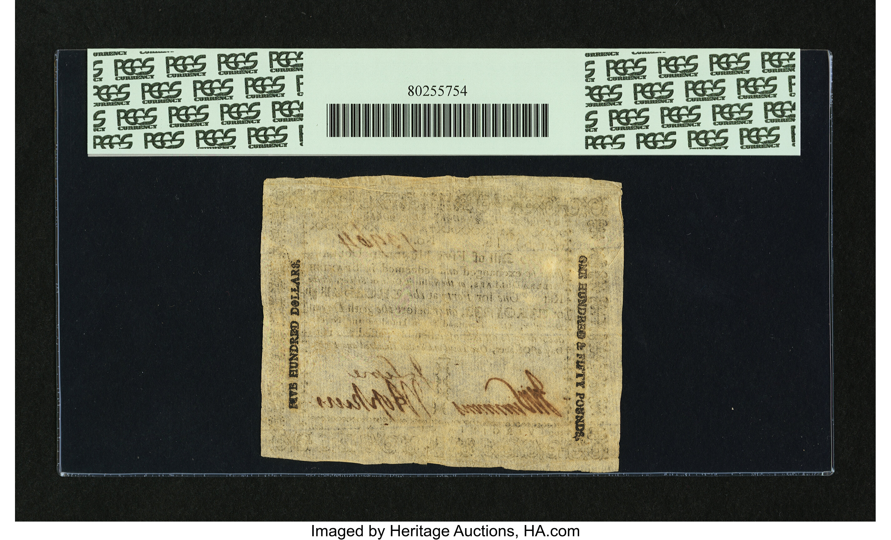 image for: Virginia October 16, 1780 $500 PCGS Extremely Fine 40PPQ....