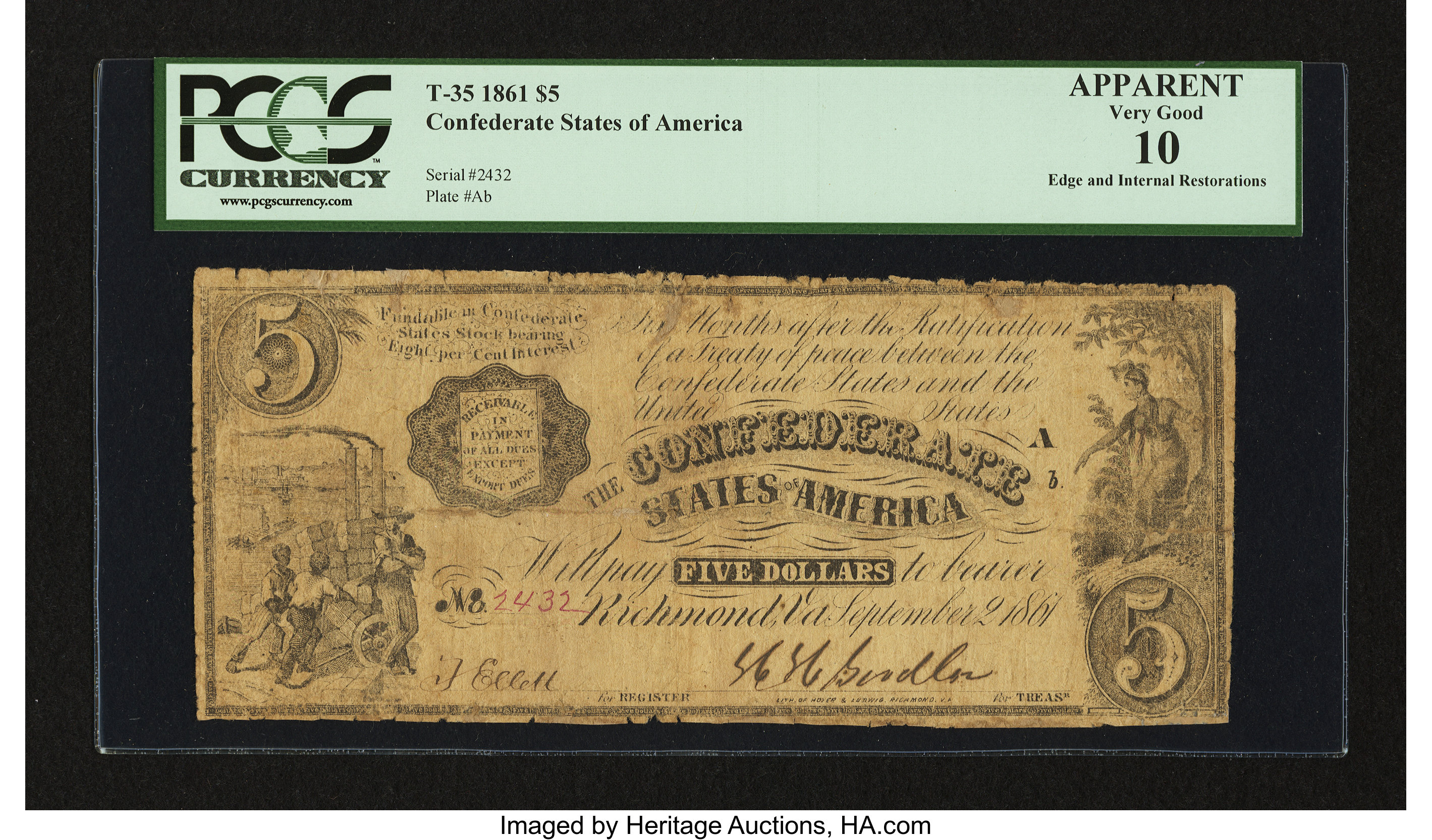 image for: T35 $5 1861....