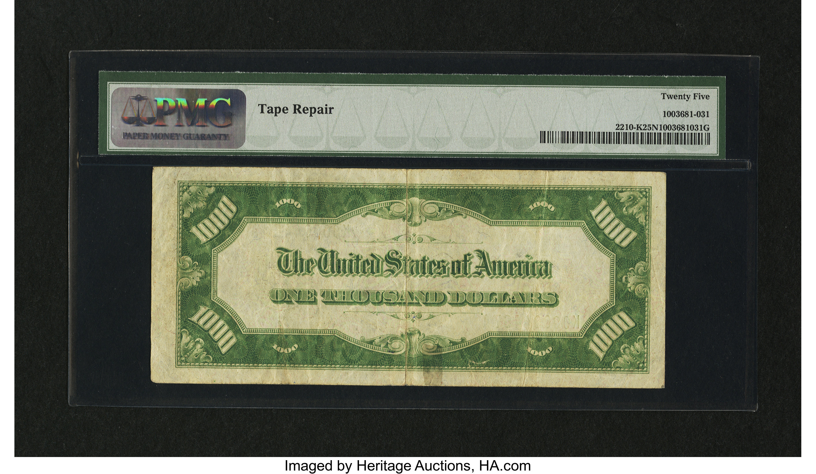 image for: Fr. 2210-K $1000 1928 Federal Reserve Note. PMG Very Fine 25 Net....