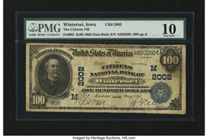 image for: Winterset, IA - $100 1902 Date Back Fr. 693 The Citizens NB Ch. # (M)2002...
