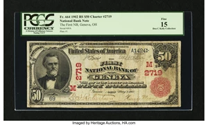 image for: Geneva, OH - $50 1902 Red Seal Fr. 664 The First NB Ch. # (M)2719...
