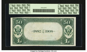 image for: North Baltimore, OH - $50 1882 Date Back Fr. 558 The First NB Ch. # (M)4347...