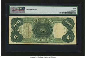 image for: Fr. 181 $100 1880 Legal Tender PMG Choice Fine 15....