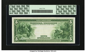 image for: Fr. 807 $5 1918 Federal Reserve Bank Note PCGS Extremely Fine 45PPQ....