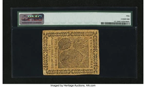 image for: Continental Currency May 10, 1775 $2 PMG About Uncirculated 50....