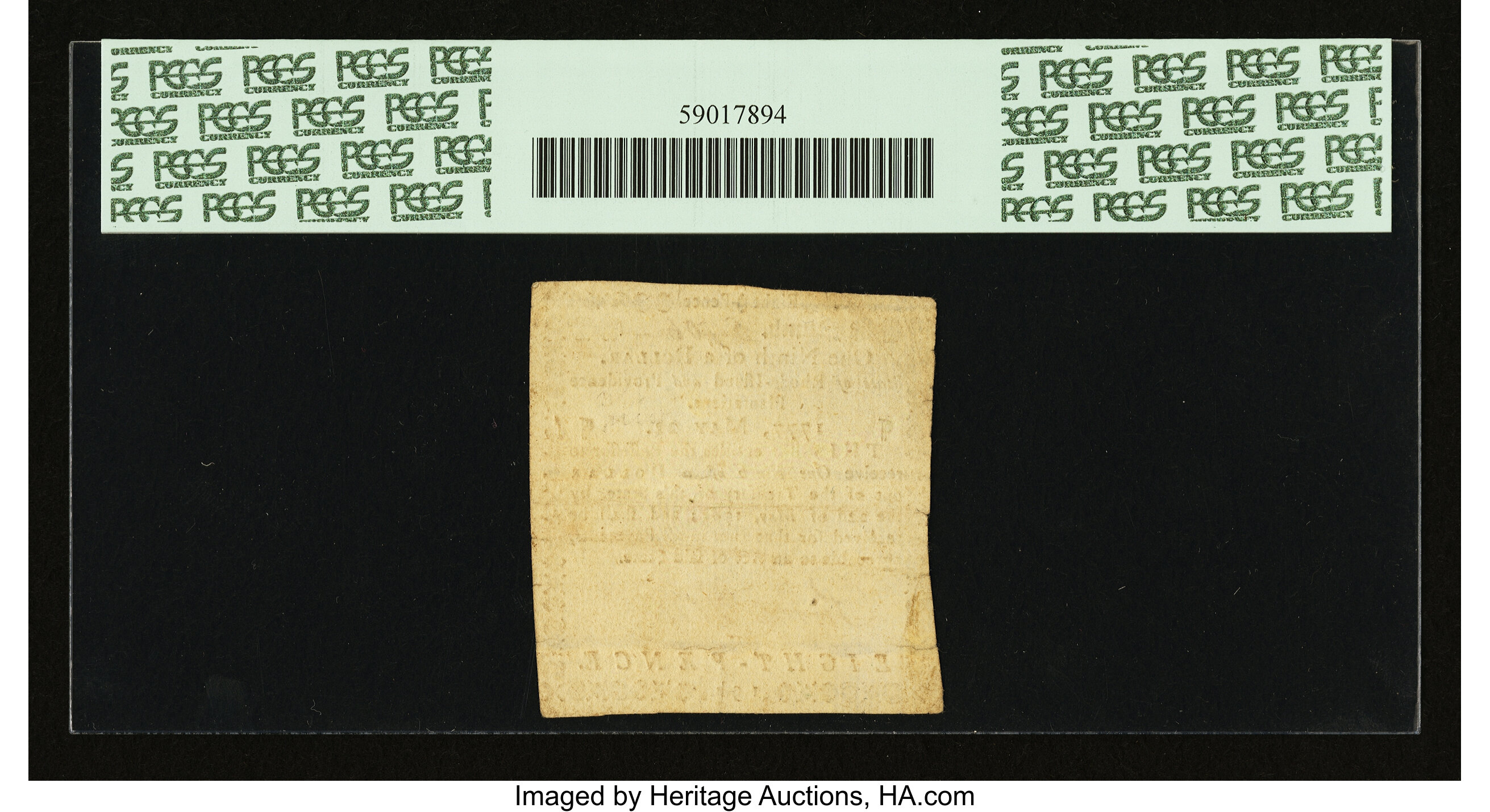 image for: Rhode Island May 22, 1777 $1/9 PCGS Apparent Very Fine 35....