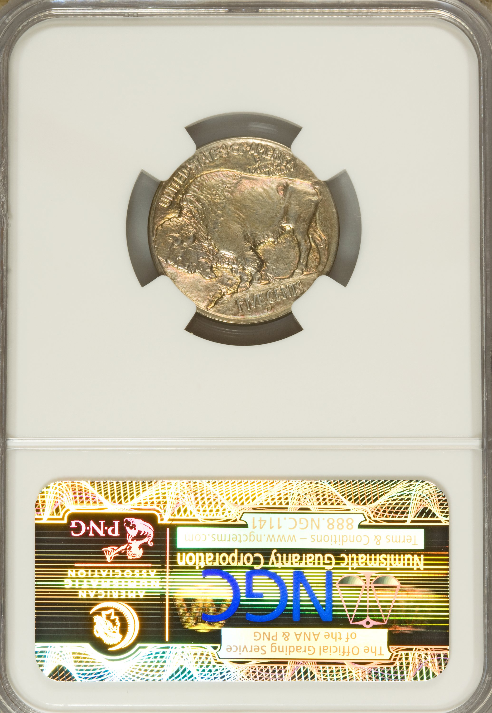 1913-D 5c Buffalo, Type 1 MS60 CAC thumbnail 2