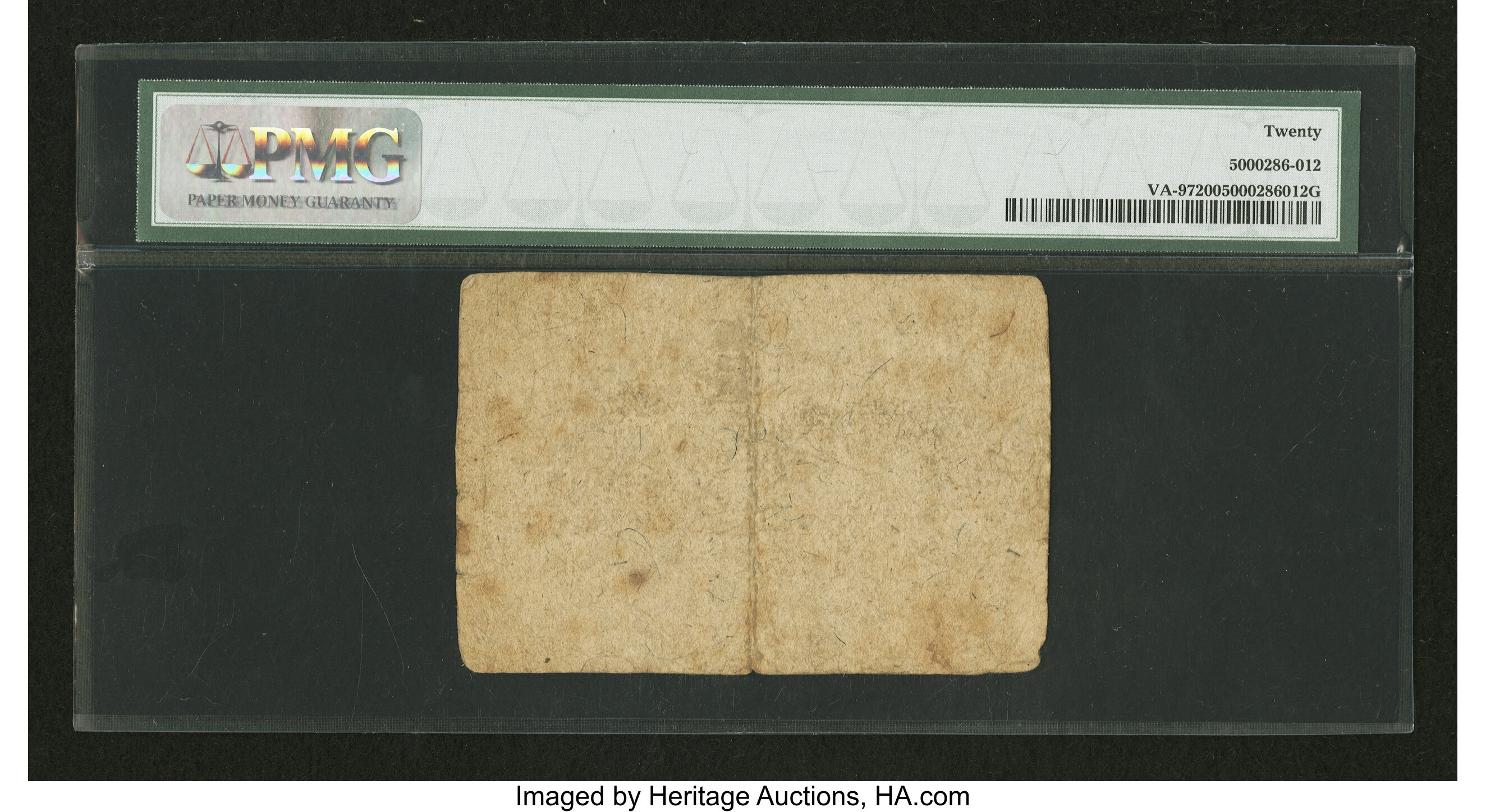 image for: Virginia May 6, 1776 $4 PMG Very Fine 20....