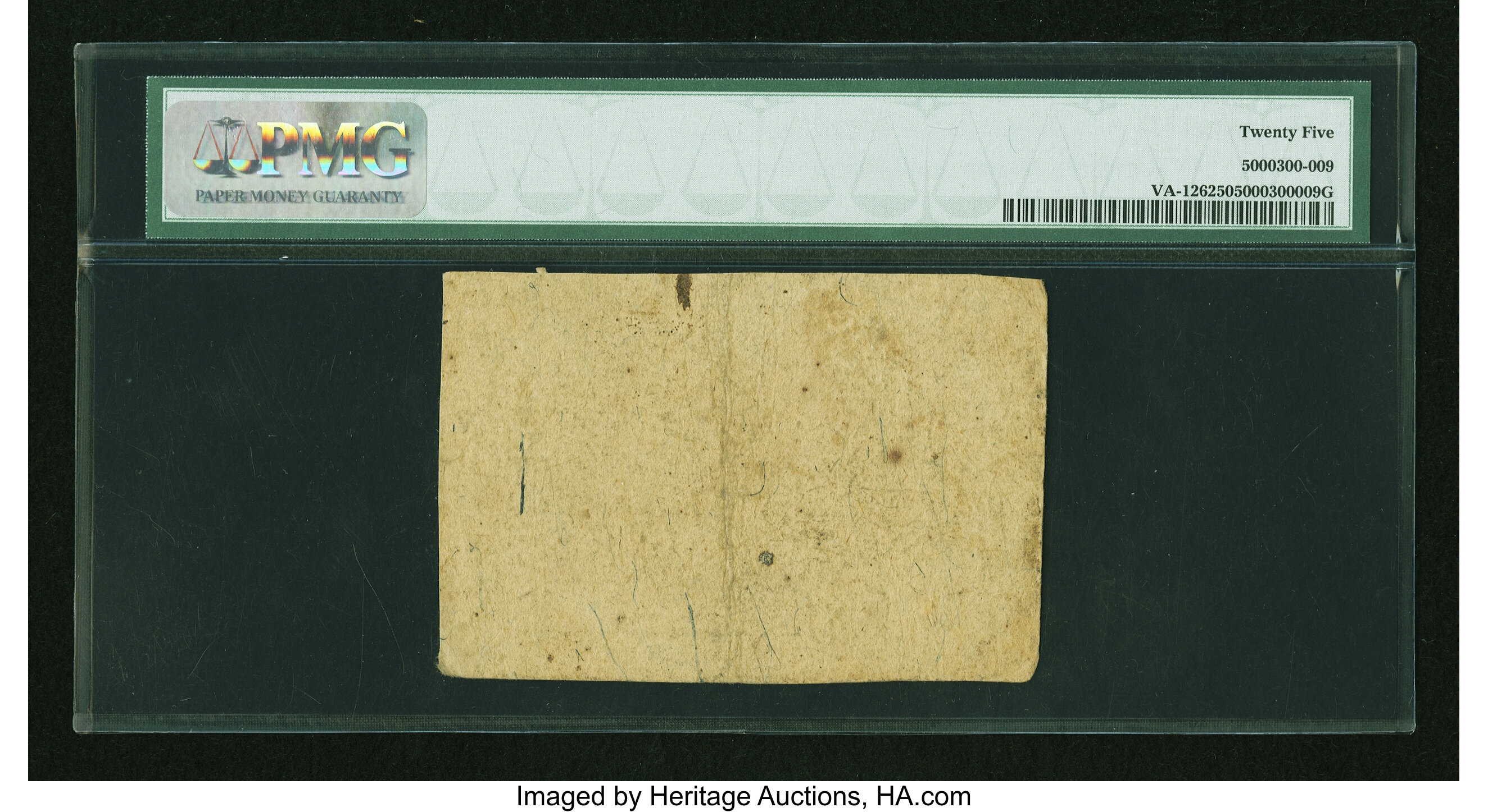 image for: Virginia October 20, 1777 $4 PMG Very Fine 25....
