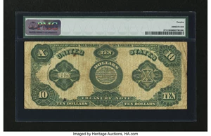 image for: Fr. 371 $10 1891 Treasury Note PMG Fine 12....