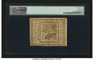 image for: Continental Currency November 2, 1776 $5 PMG Very Fine 25....
