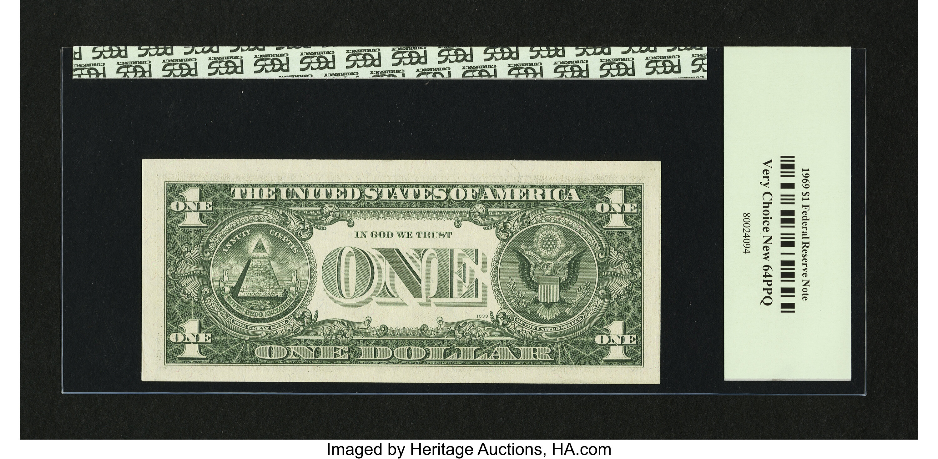 image for: Fr. 1903-C* $1 1969 Federal Reserve Star Note. PCGS Very Choice New 64PPQ....