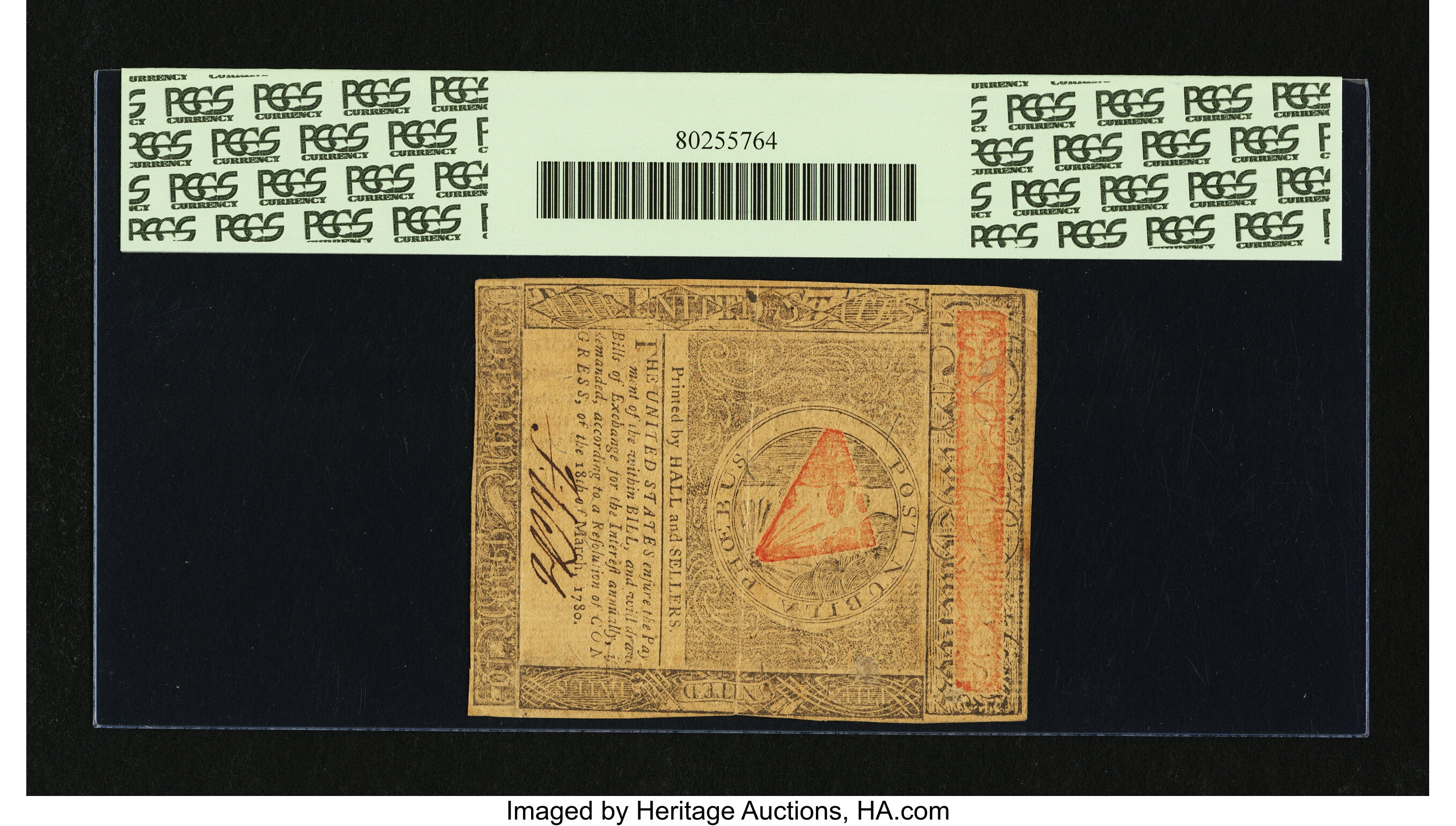 image for: Virginia May 1, 1780 $7 PCGS Apparent Extremely Fine 45....