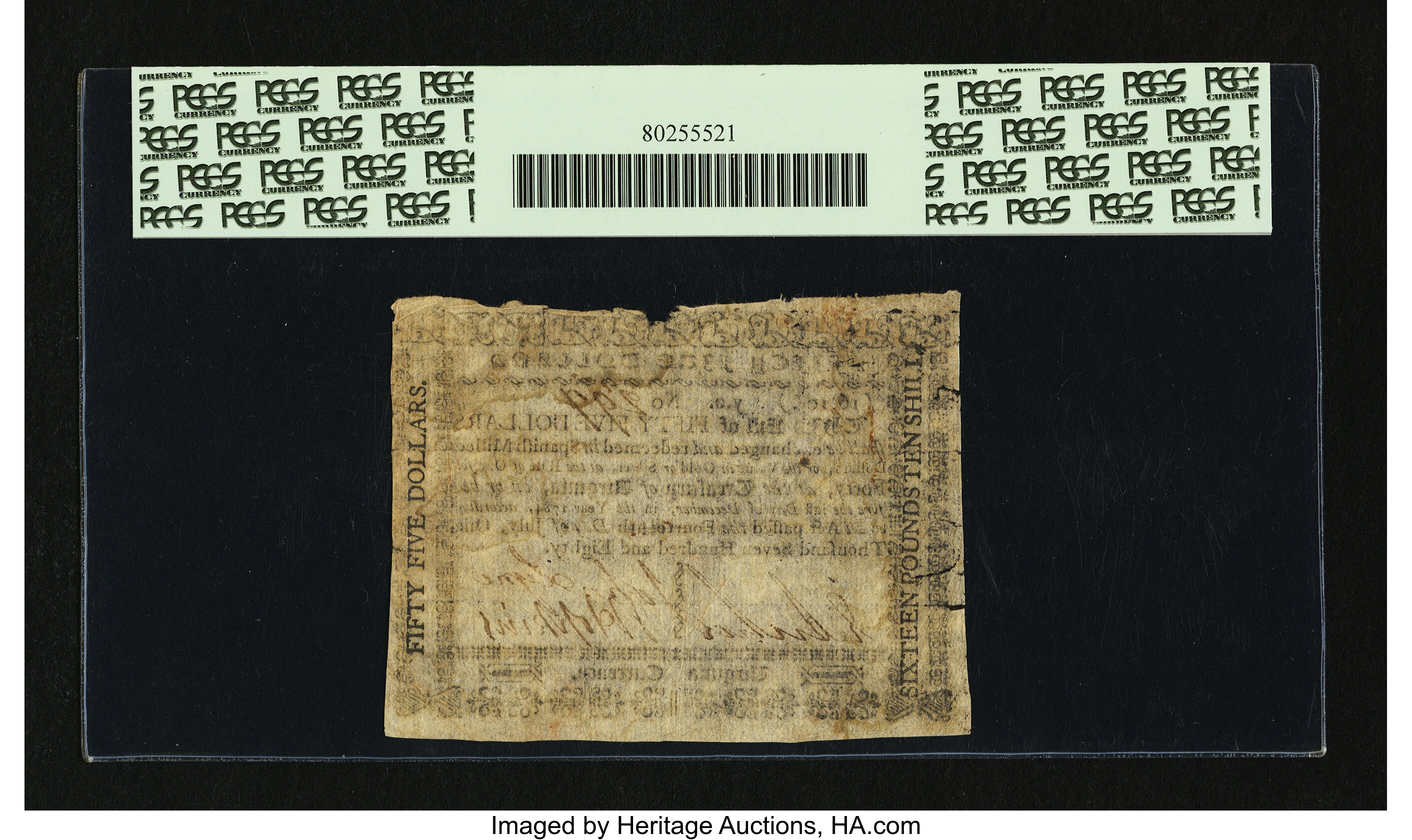 image for: Virginia July 14, 1780 $55 PCGS Apparent Very Fine 20....