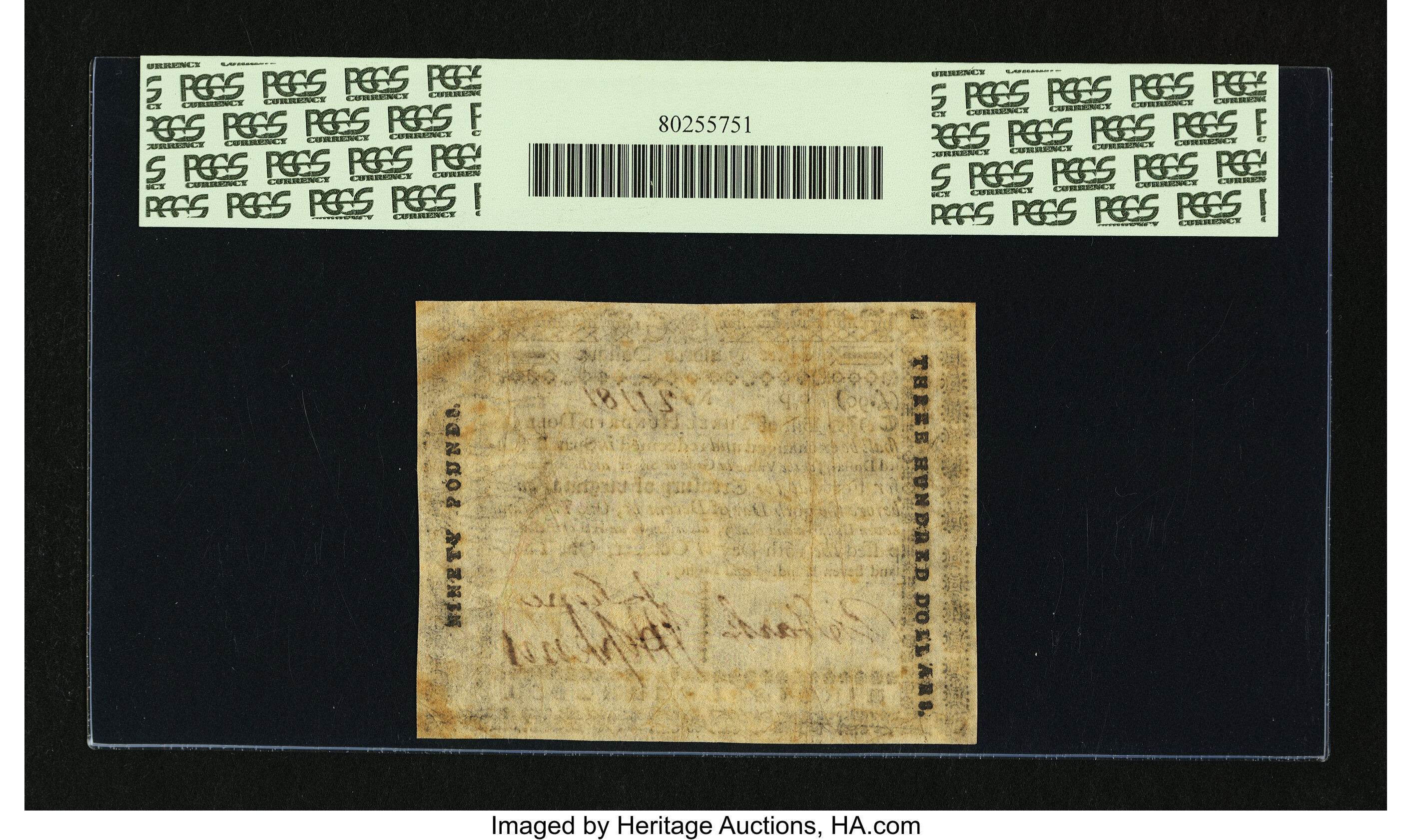 image for: Virginia October 16, 1780 $300 PCGS Very Fine 35....