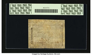 image for: Virginia October 16, 1780 $400 PCGS Very Fine 30PPQ....