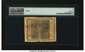 image for: Continental Currency January 14, 1779 $4 PMG Very Good 10....