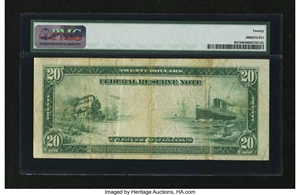 image for: Fr. 967 $20 1914 Federal Reserve Note PMG Very Fine 20....