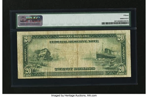 image for: Fr. 967 $20 1914 Federal Reserve Note PMG Choice Fine 15....