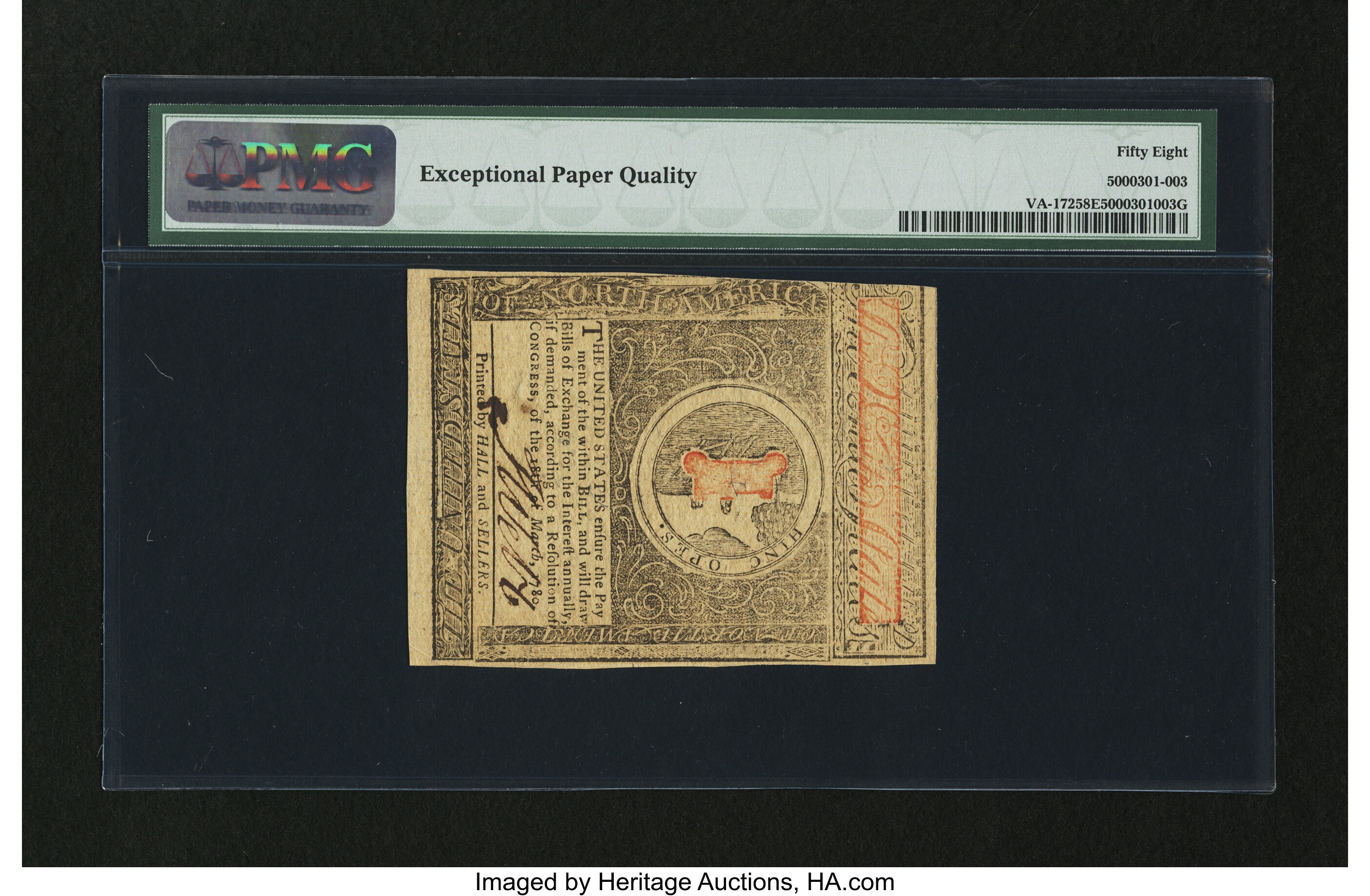 image for: Virginia May 1, 1780 $2 PMG Choice About Unc 58 EPQ....