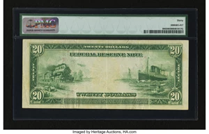 image for: Fr. 980 $20 1914 Federal Reserve Note PMG Very Fine 30....
