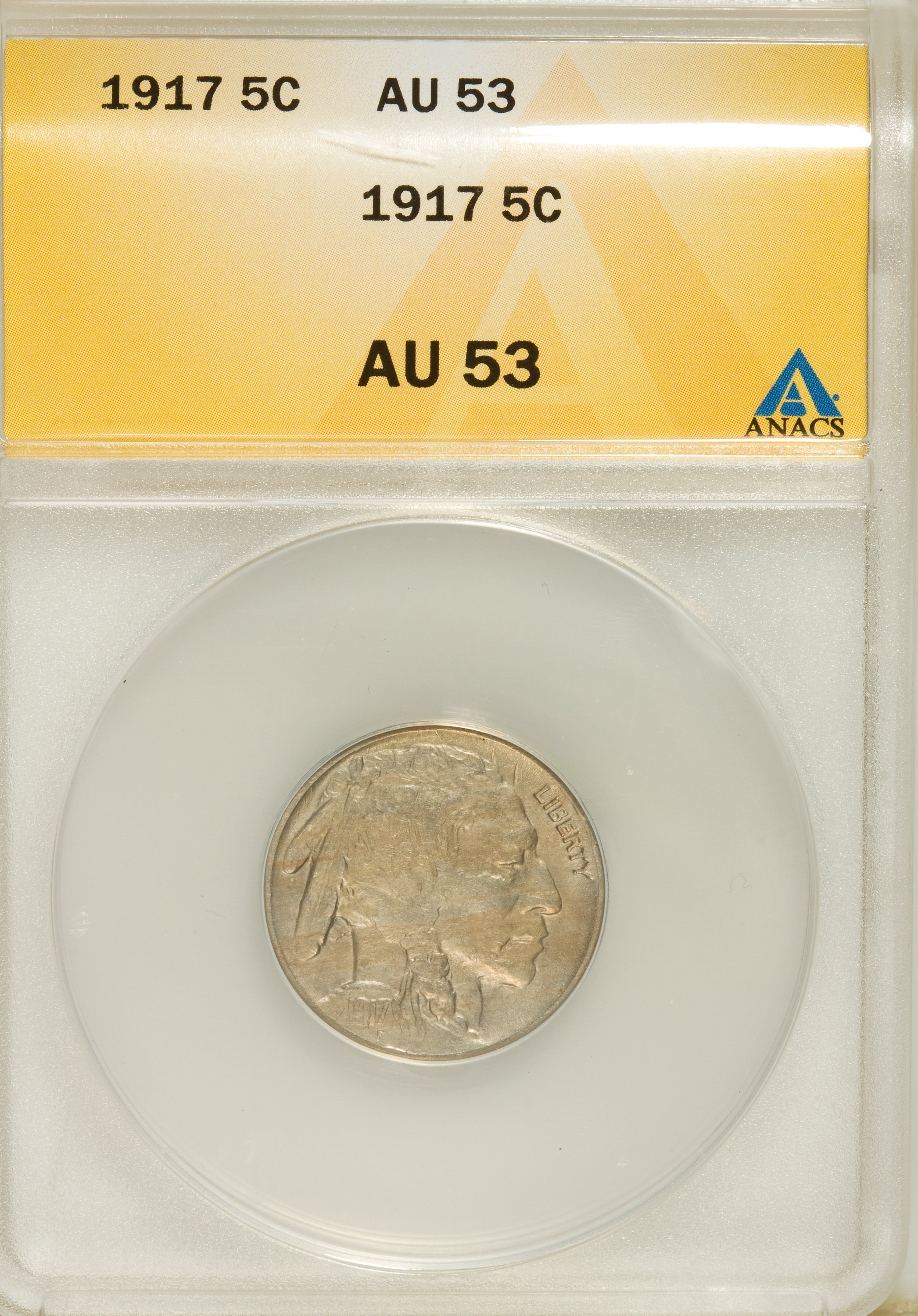 1917 5c VG10 CAC thumbnail 6