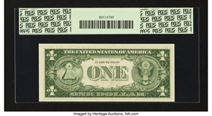 image for: Fr. 1618* $1 1935H Silver Certificate Star. PCGS Gem New 65PPQ....