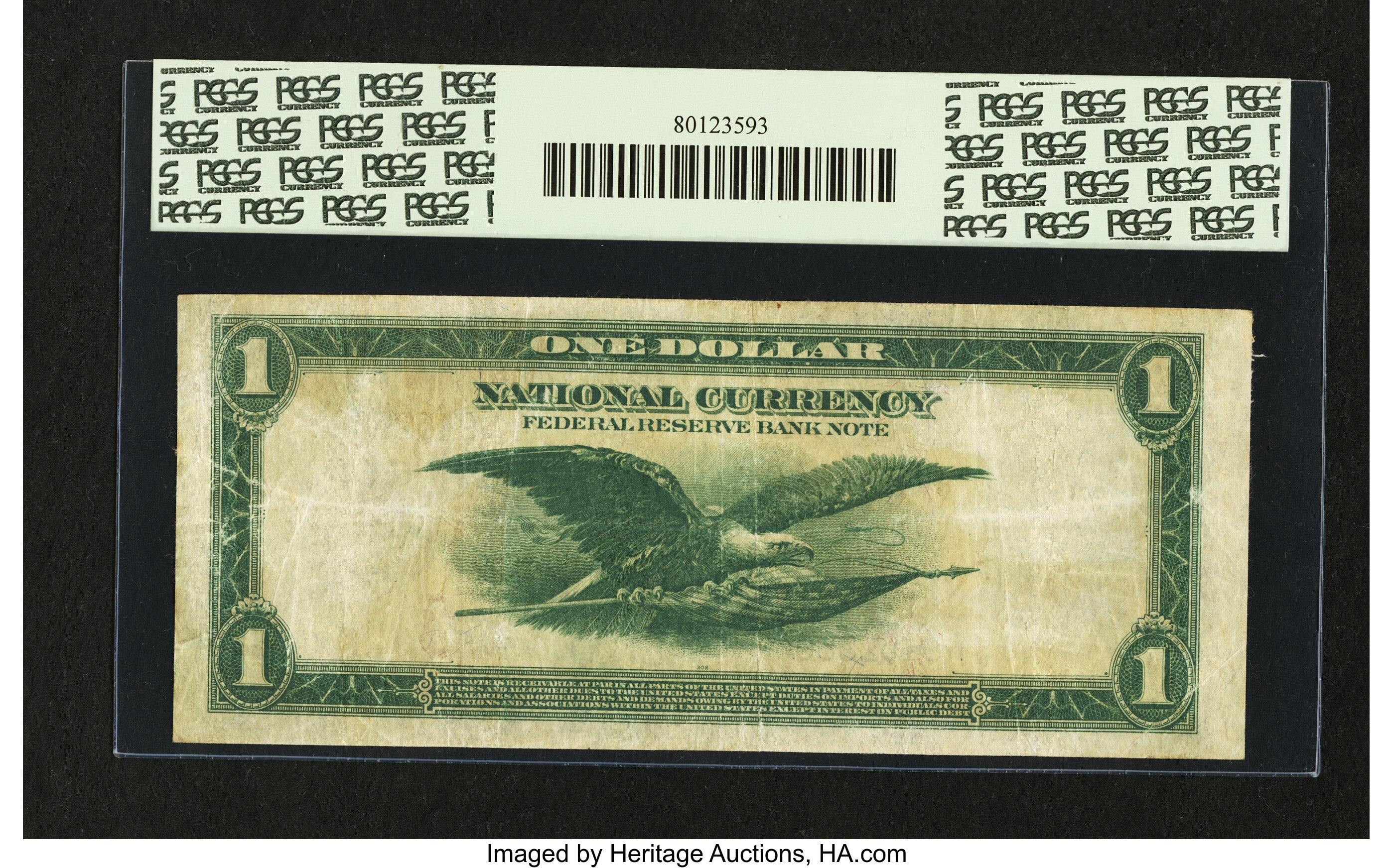 image for: Fr. 724 $1 1918 Federal Reserve Bank Note PCGS Fine 12....