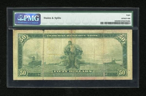 image for: Fr. 1064 $50 1914 Federal Reserve Note PMG Very Good 8....