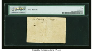 image for: New York February 16, 1771 £10 PMG Very Fine 30....
