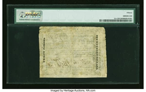image for: Virginia October 16, 1780 $100 PMG Choice Fine 15....
