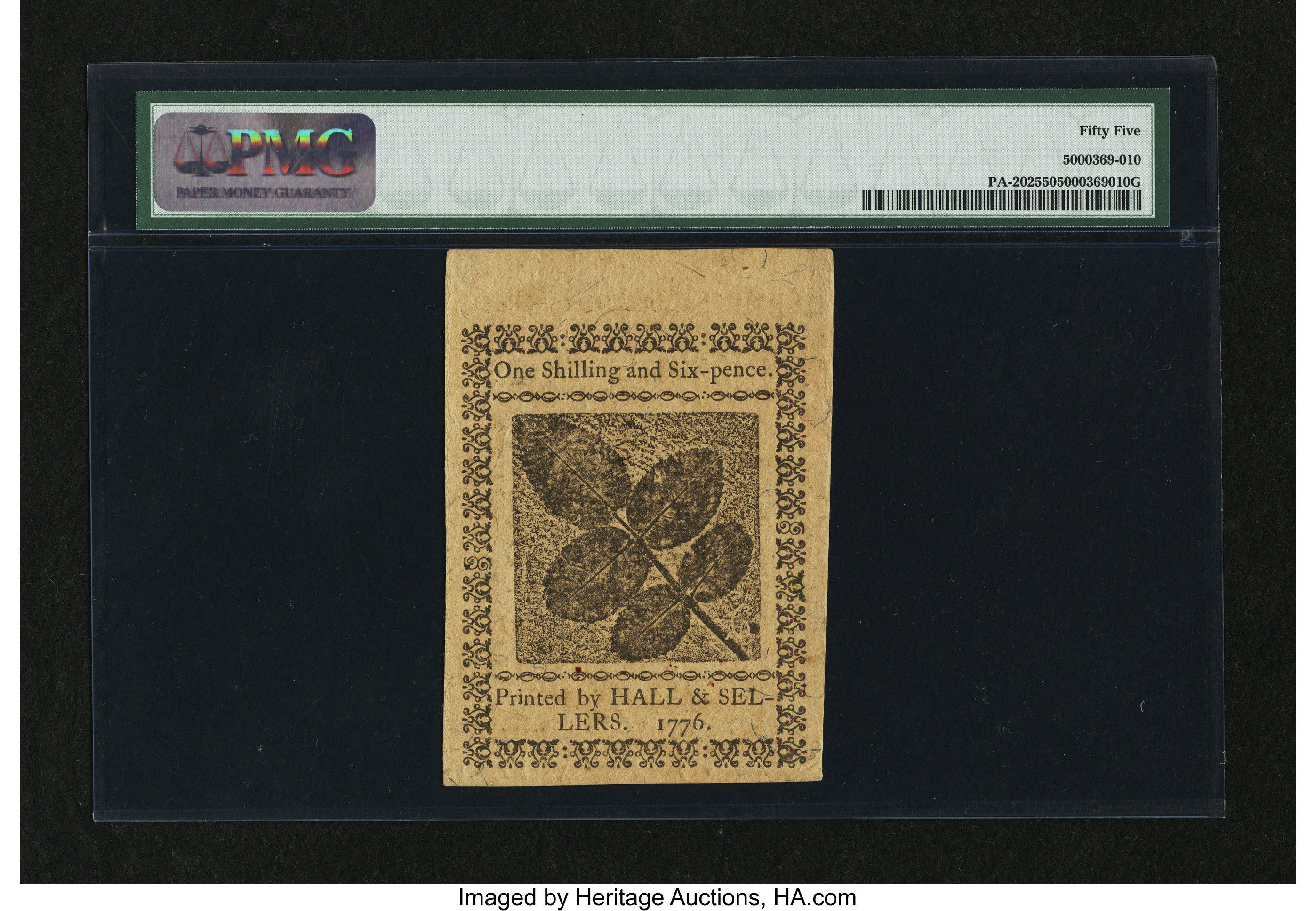 image for: Pennsylvania April 25, 1776 18d PMG About Uncirculated 55....