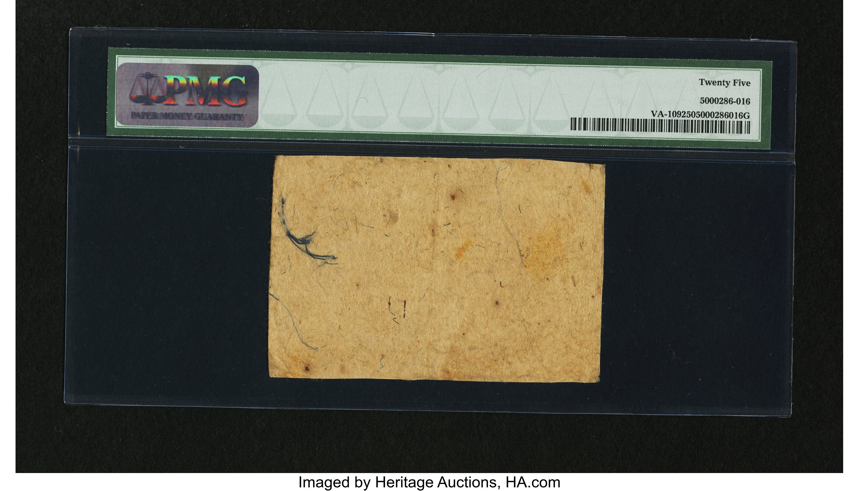 image for: Virginia October 7, 1776 $8 PMG Very Fine 25....